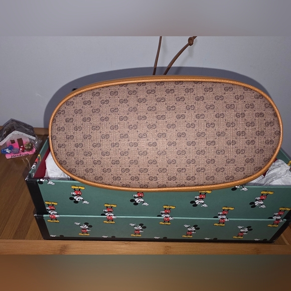 Gucci X Mickey Mouse | Brown and Tan Bucket Bag | LIMITED EDITION 🔥 - Picture 7 of 13